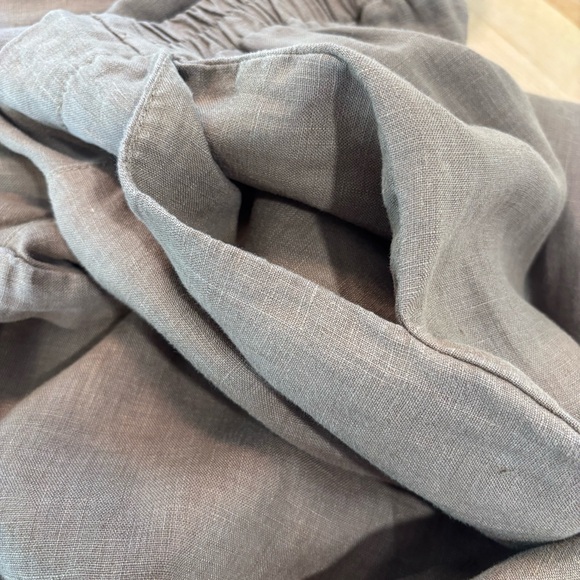 Pacibe Wide Leg Tan Linen Pants Small - Picture 6 of 9